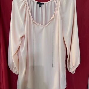 Sami & Jo Elegant Pink Women's Top Blouse Sz L